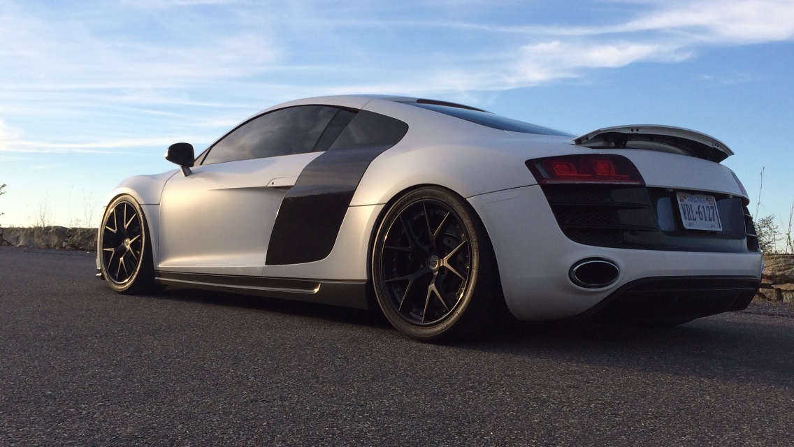 2010 white Audi R8 5.2 v10  Eurocharged tuned picture, mods, upgrades