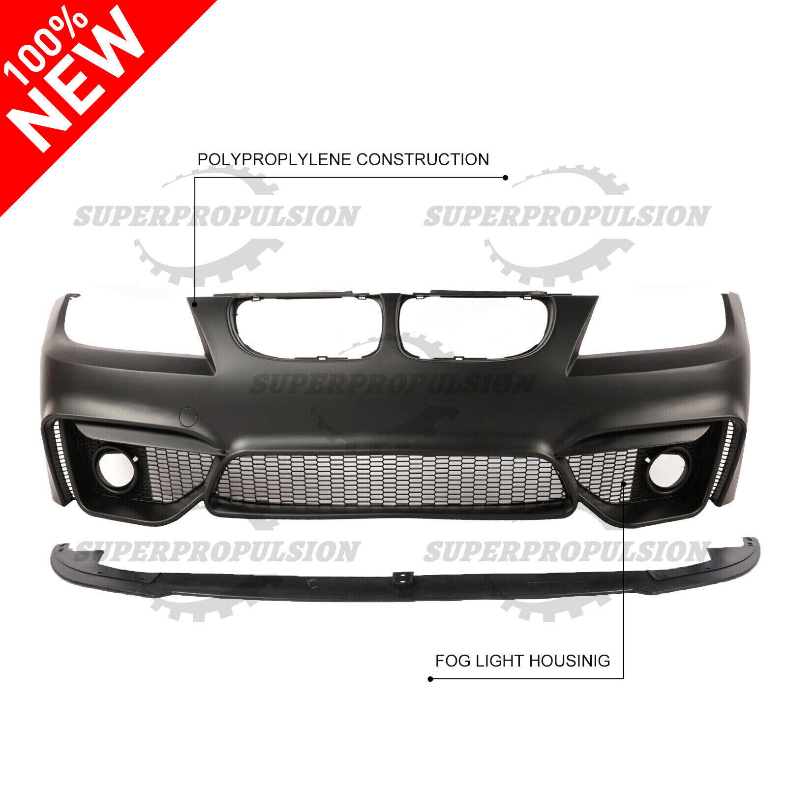 F80 M4 Style Look Front Bumper  For  BMW 3 Series E90 4DR 2008-2011