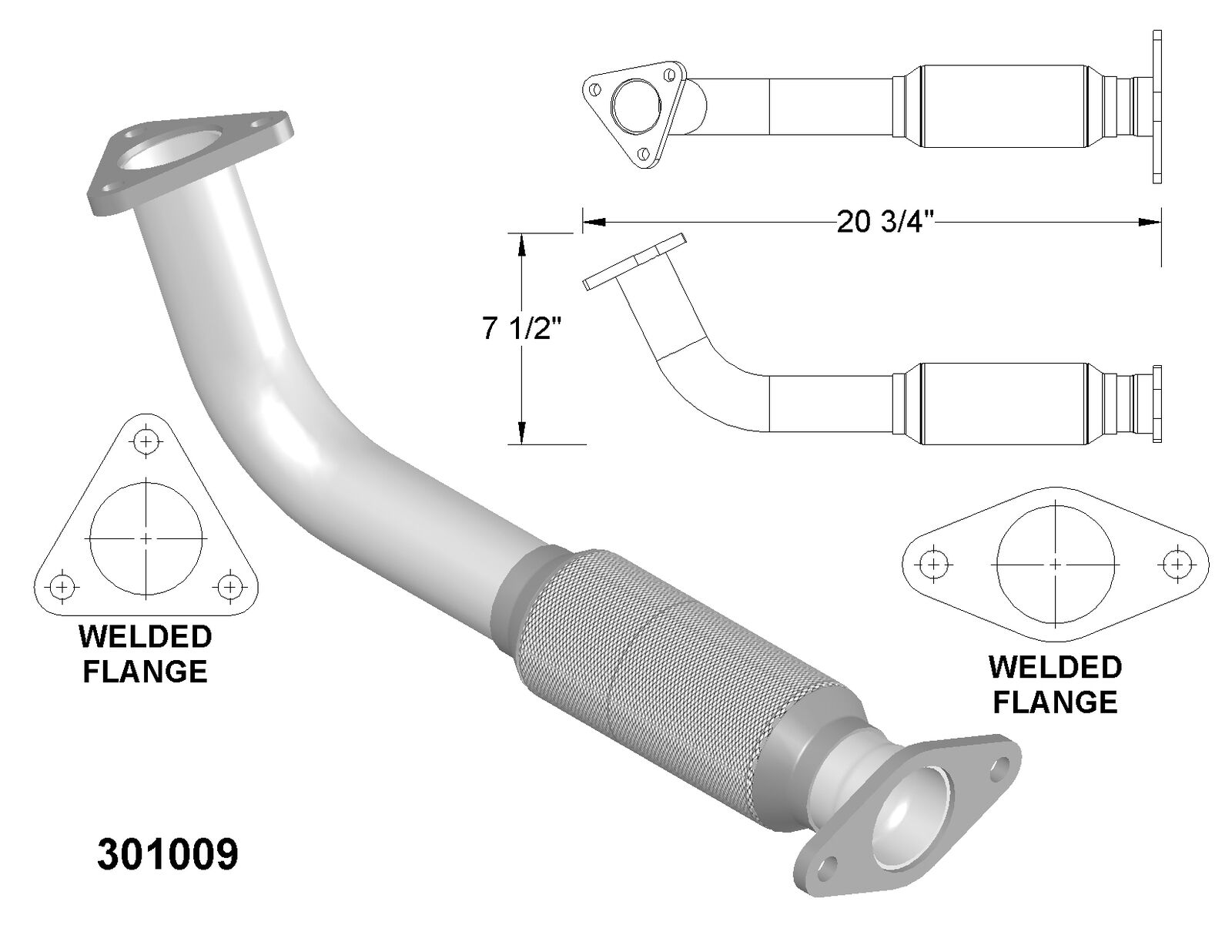EPA Exhaust Pipe Fits: 1991-1994 Ford Escort 1.8L L4 GAS DOHC