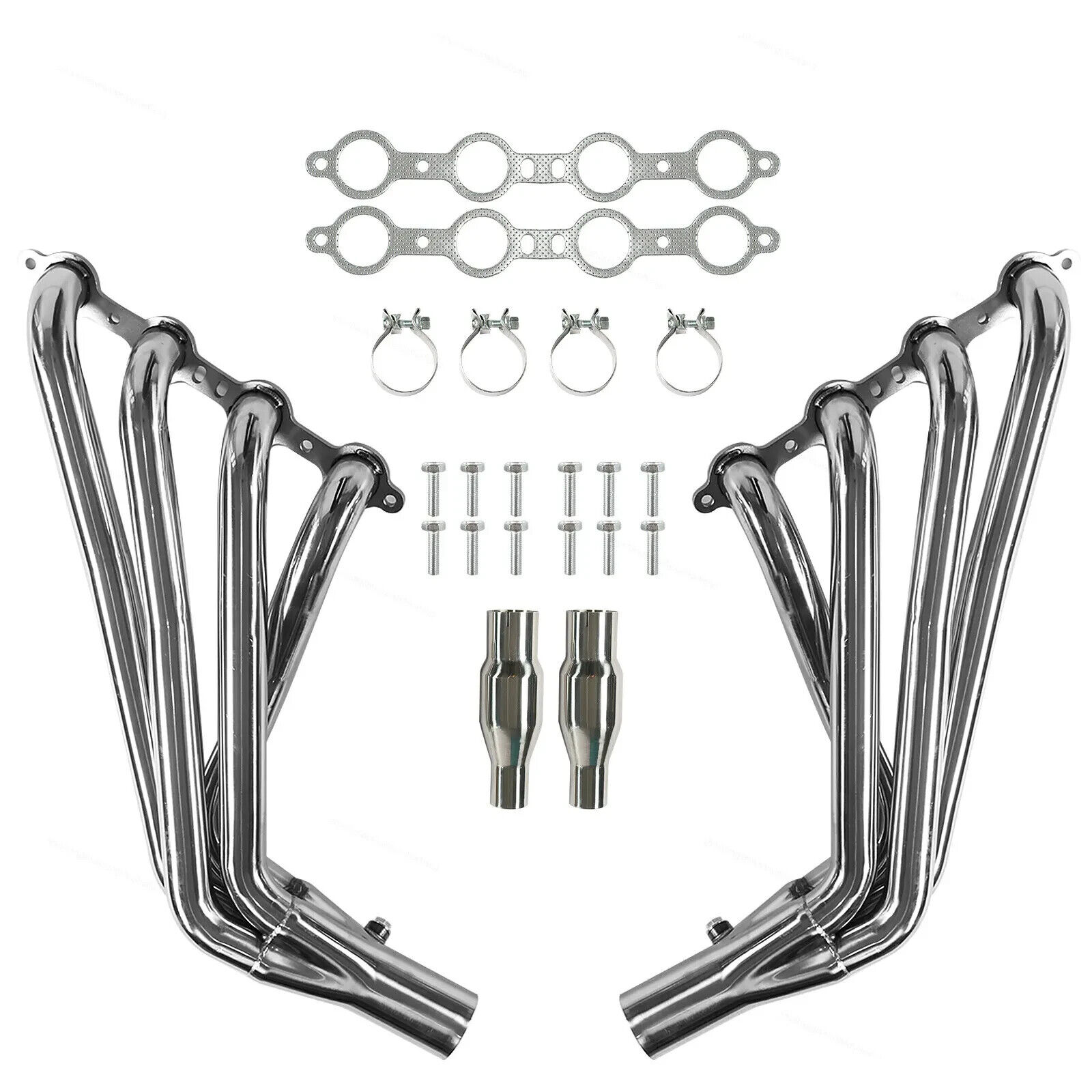 New Long Tube Stainless Manifold Headers For 10-15 Chevy Camaro SS LS3 6.2L V8