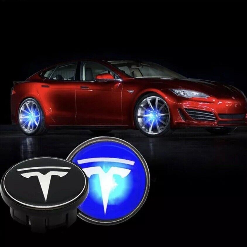 FLOATING' Wheel Center Caps for Tesla Model 3 Model S Model X-Set of 4