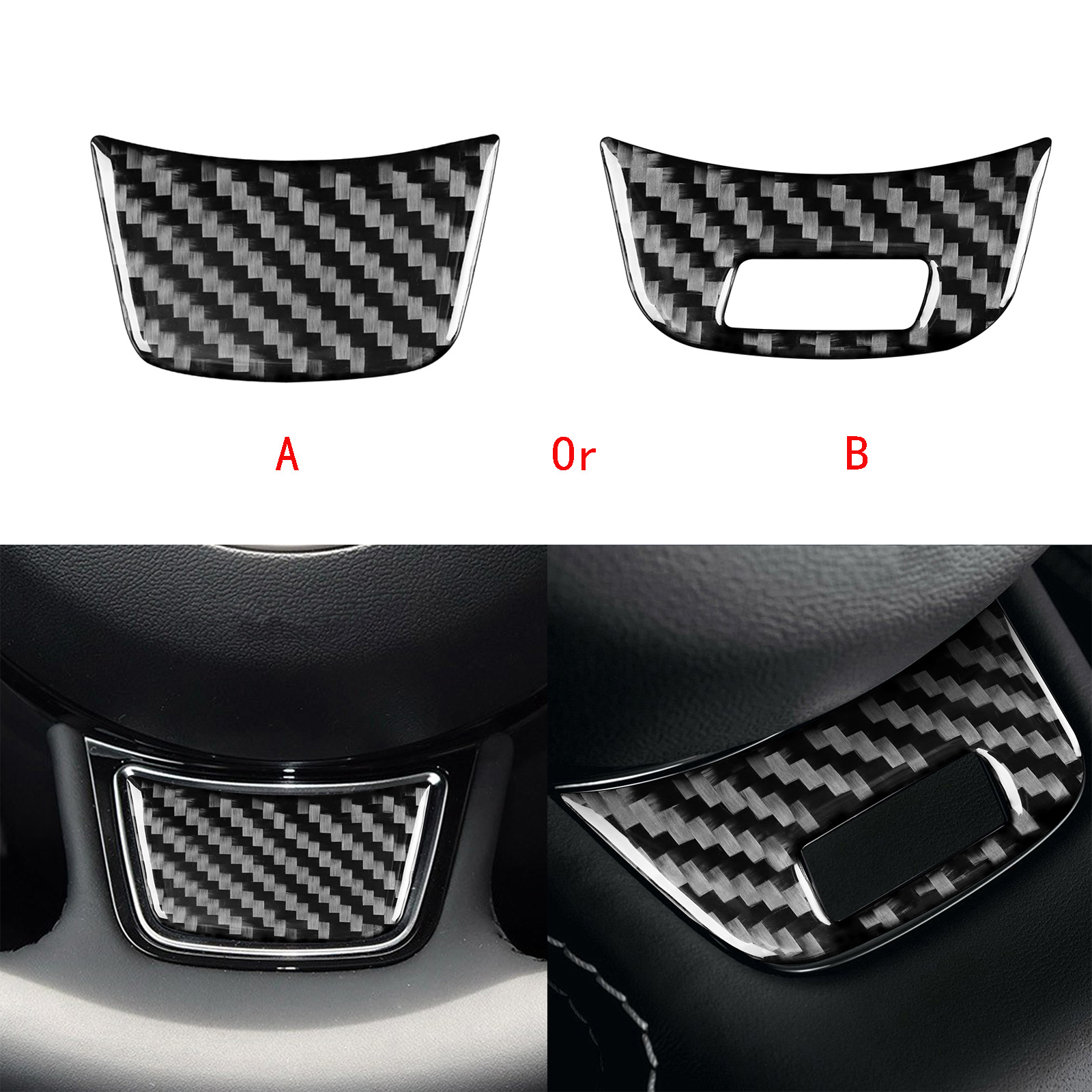 Real Carbon Fiber Steering Wheel Chin Cover Trim For Audi A3 S3 RS3 8V 13-19