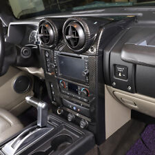 ABS Carbon Fiber Dash Panel Frame interior Trim Set Fits Hummer H2 2003-2007 picture