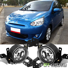 2014-2015 Mitsubishi Mirage Glass Bumper Fog Lights Lamps w/Switch Left+Right picture
