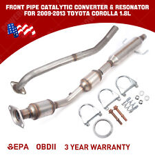 FITS: 2009-2013 Toyota Corolla 1.8L Front Pipe Catalytic Converter & Resonator picture