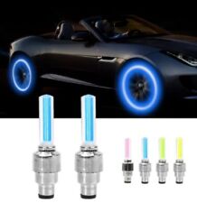 4x LED Tire Valve Stem Cap Neon Light Waterproof Wheel Spoke Light LED Tire Lamp picture