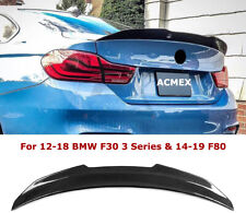Rear Trunk Spoiler Carbon Fiber M4 Style for BMW F30 3 Series Sedan M4 F80 12-18 picture