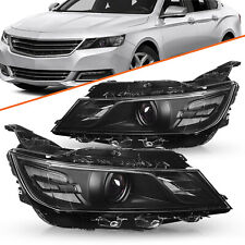 for 2014-2020 Chevy Impala Black Halogen Projector 2pcs Headlights Headlamps picture