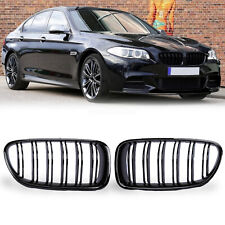 For 10-16 BMW F10 M5 style 535i 550i 528i Gloss Black Front Hood Kidney Grille picture