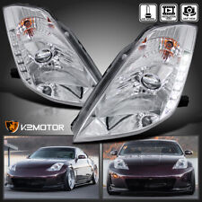 Fits 2003-2005 350Z Fairlady Z33 LED Strip HID Type Projector Headlights Lamps picture