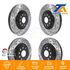 Front Rear Drilled Slot Brake Rotors Kit For Volkswagen GTI Audi Golf R S3 Q3 A3 picture