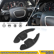 Carbon Fiber Black Steering Wheel Paddle Shifter Extension For Audi A4 A5 A6 A7 picture