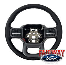 21-24 F-150 XLT OEM Ford Black Leather Steering Wheel with Cruise ML3Z-3600-JA picture