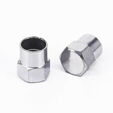 8X SILVER Tire Valves Air Dust Cover Stem Caps for Wheel Car SUV Bike picture