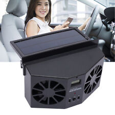 Solar Powered Car Cooling Fan Cooler Window Ventilation Air Vent Exhaust Fan USA picture