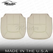 Fits 2008 - 2016 Volvo S80 Driver & Passenger Bottom Perforated Beige Seat Cover picture