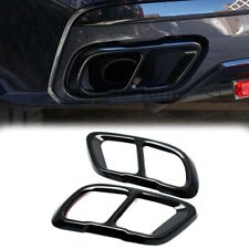 Black For BMW X5 G05 X7 G07 2019-2022 Rear Exhaust Muffler Tail Pipe Trim Cover picture