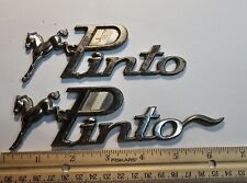 Vintage Ford Pinto Emblems Lot of 2 Script Badges for  71-77 Replacement  picture