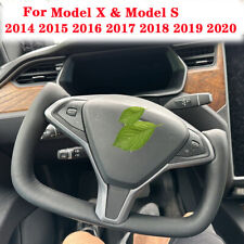 Yoke Steering Wheel For Tesla Model X & Model S 2014-2023 Leather No-Heating picture