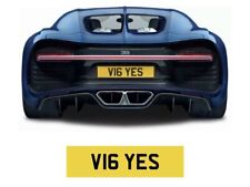 V16 Non Dateless Number Plate New Bugatti Veyron Chiron Cherished Registration picture