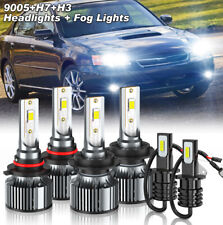 For Subaru Legacy 2005-2007 -LED Headlight Bulbs High Low Beam + Fog Light Bulbs picture