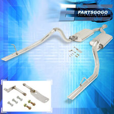 For 99-04 Ford Mustang 3.8L V6 70mm Piping Dual Cat Back Exhaust System 2.2