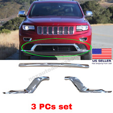 Front Bumper Trim Molding SET For 14-16 Jeep Grand Cherokee  SUMMIT picture