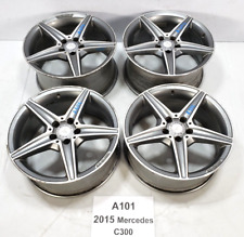 ✅ 2015-18 OEM Mercedes W205 C300 C63 AMG Front Rear Alloy Wheel Gray SET picture