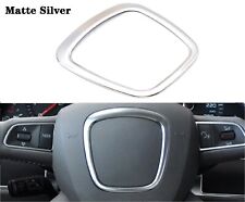 Silver Car Steering Wheel Frame For Audi A3 A4 A6 A8 Q5 Trim Cover Sticker MATTE picture