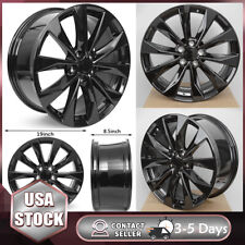New 19 x 8.5 inch Replacement Wheel Alloy Rim Black for 2016-2022 Nissan Maxima picture
