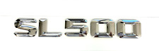 #1 SL500 CHROME FIT MERCEDES REAR TRUNK EMBLEM BADGE NAMEPLATE DECAL LETTERS picture