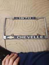 1970 Chevelle License Plate Frames Front and Rear Pair picture