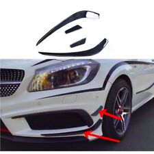 4PCs Glossy Black Front Bumper Side Canards for Mercedes W176 A250 A45 AMG 13-15 picture