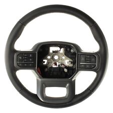 21 thru 24 Ford F-150 Lariat OEM Black Leather Heated Steering Wheel ML3Z3600RA picture