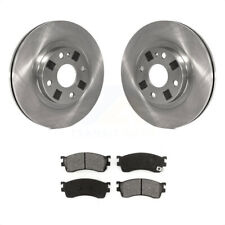Disc Brake Rotors And Semi-Metallic Pads Front Kit For Mazda Protege picture