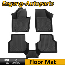 Front Rear All Weather Floor Mats Black TPE Rubber for 2012-18 Volkswagen Jetta picture
