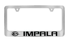 Chevy Impala Metal Chrome License Plate Frame (box text) picture