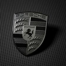 OEM Porsche Turbonite Hood Crest Emblem (992 911 Macan Panamera Taycan Turbo) picture