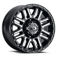 16x8 Vision 348 Nexus Gloss Black Machined Face Wheel 8x6.5 (0mm) picture